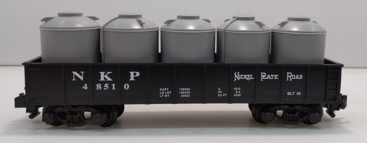 American Flyer 6-48510 S Scale Nickel Plate Road Gondola with Canisters #48510 LN/Box