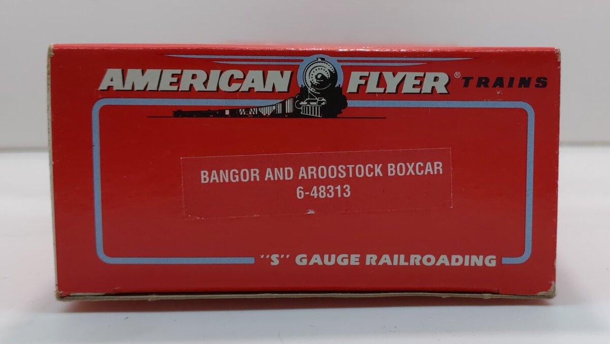 American Flyer 6-48313 S Scale Bangor & Aroostook - State of Maine Boxcar EX/Box