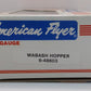 American Flyer 6-48603 S Gauge Wabash 3-Bay Hopper w/ Coal Load #48603 LN/Box