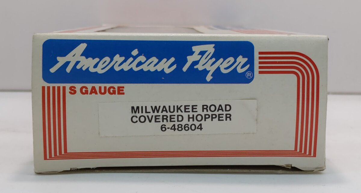 American Flyer 6-48604 S Gauge Milwaukee Road Covered Hopper #48604 LN/Box
