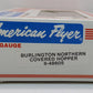 American Flyer 6-48605 S Gauge Burlington Northern Covered Hopper LN/Box