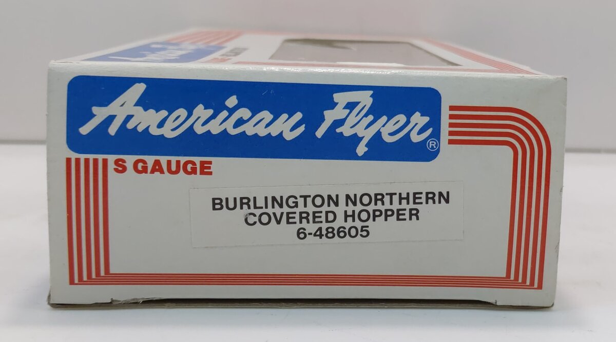American Flyer 6-48605 S Gauge Burlington Northern Covered Hopper LN/Box