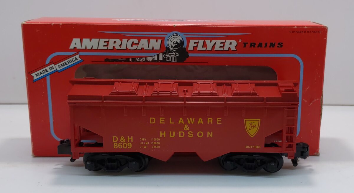 American Flyer 6-48609 S Scale Delaware & Hudson Covered Hopper #8609 LN/Box