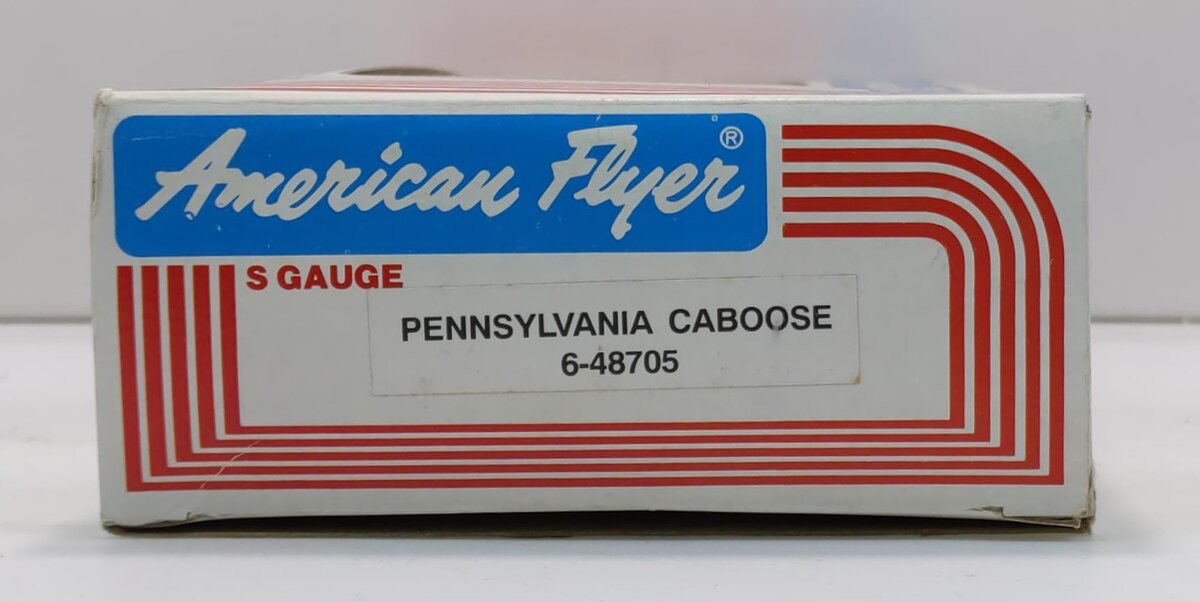 American Flyer 6-48705 S Scale Pennsylvania Square Window Caboose LN/Box
