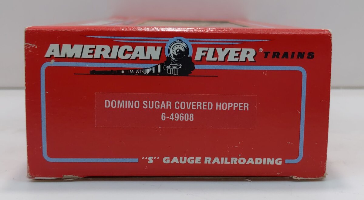 American Flyer 6-49608 S Gauge Domino Sugar Covered Hopper #49608 LN/Box