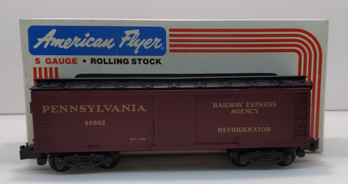 American Flyer 6-48802 S Gauge Pennsylvania Reefer Car #48802 LN/Box
