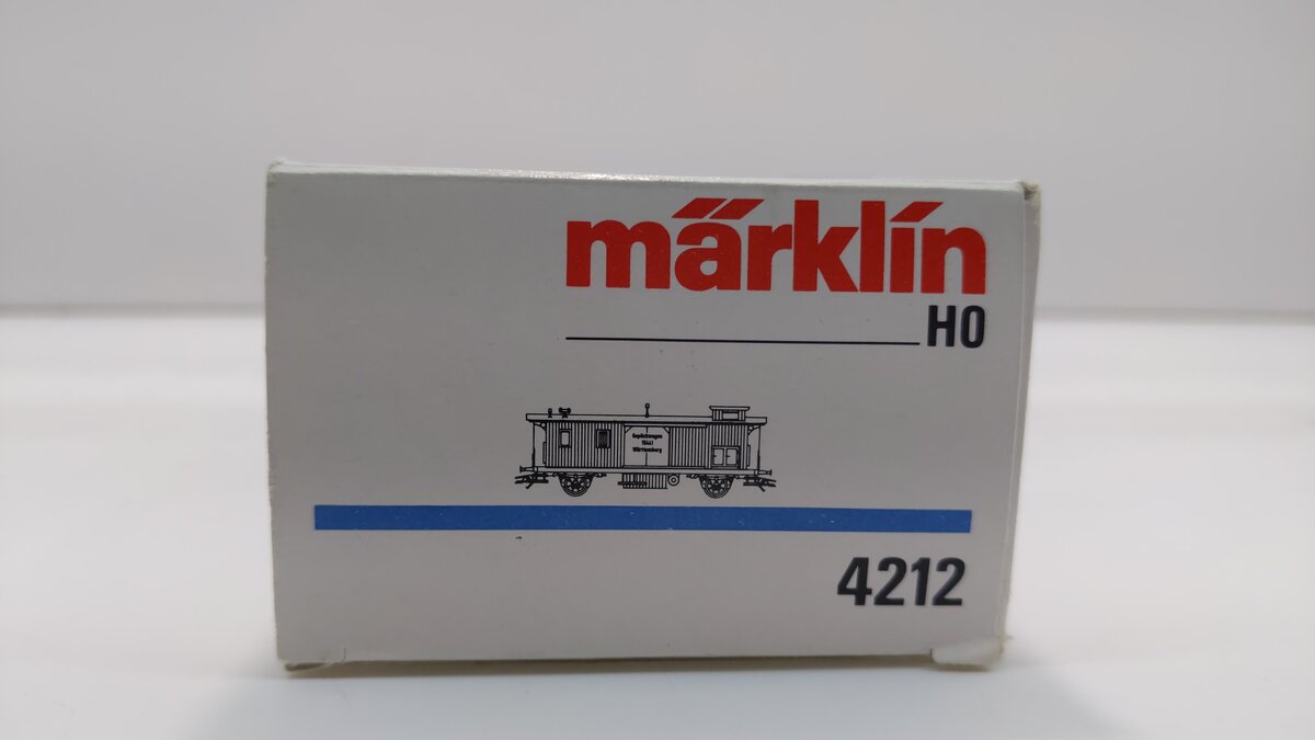 Marklin 4212 HO Scale Wurttemberg Work Caboose #15441 LN/Box