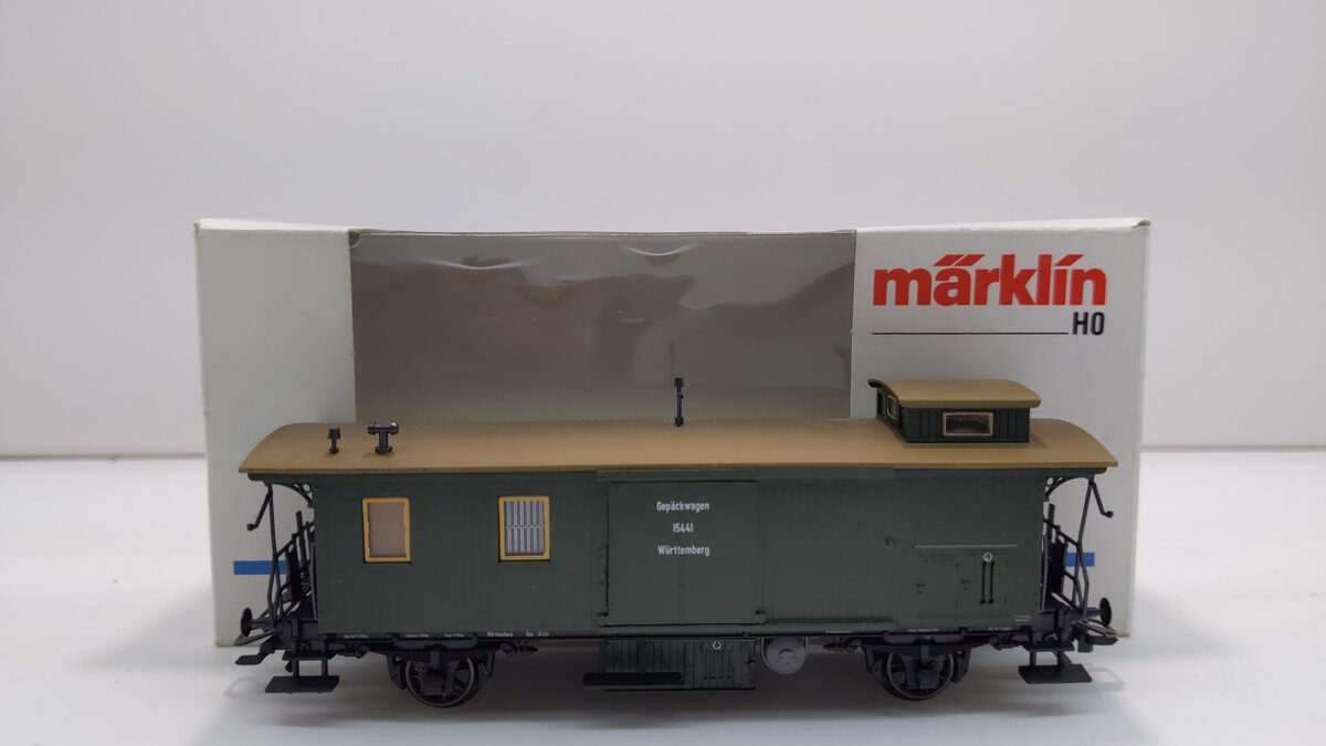 Marklin 4212 HO Scale Wurttemberg Work Caboose #15441 LN/Box