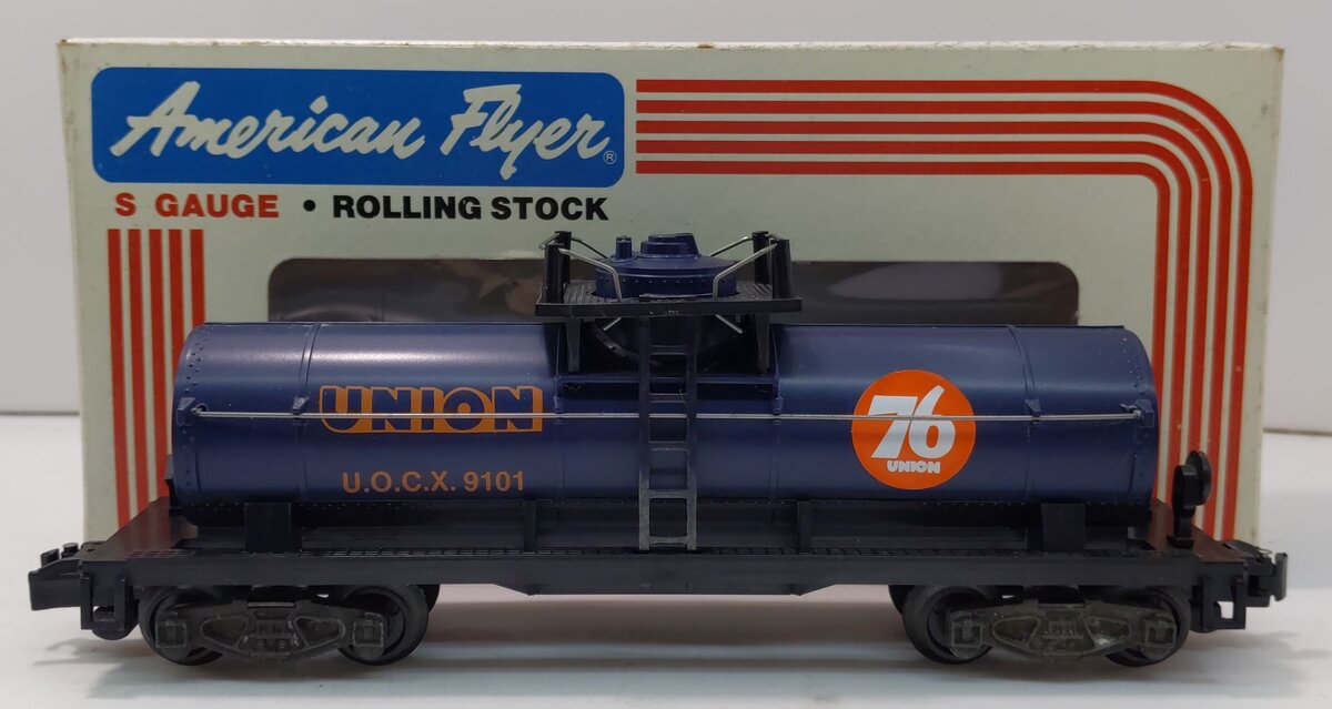 American Flyer 4-9101 S Gauge Union Oil Single Dome Tank Car #9101 LN/Box