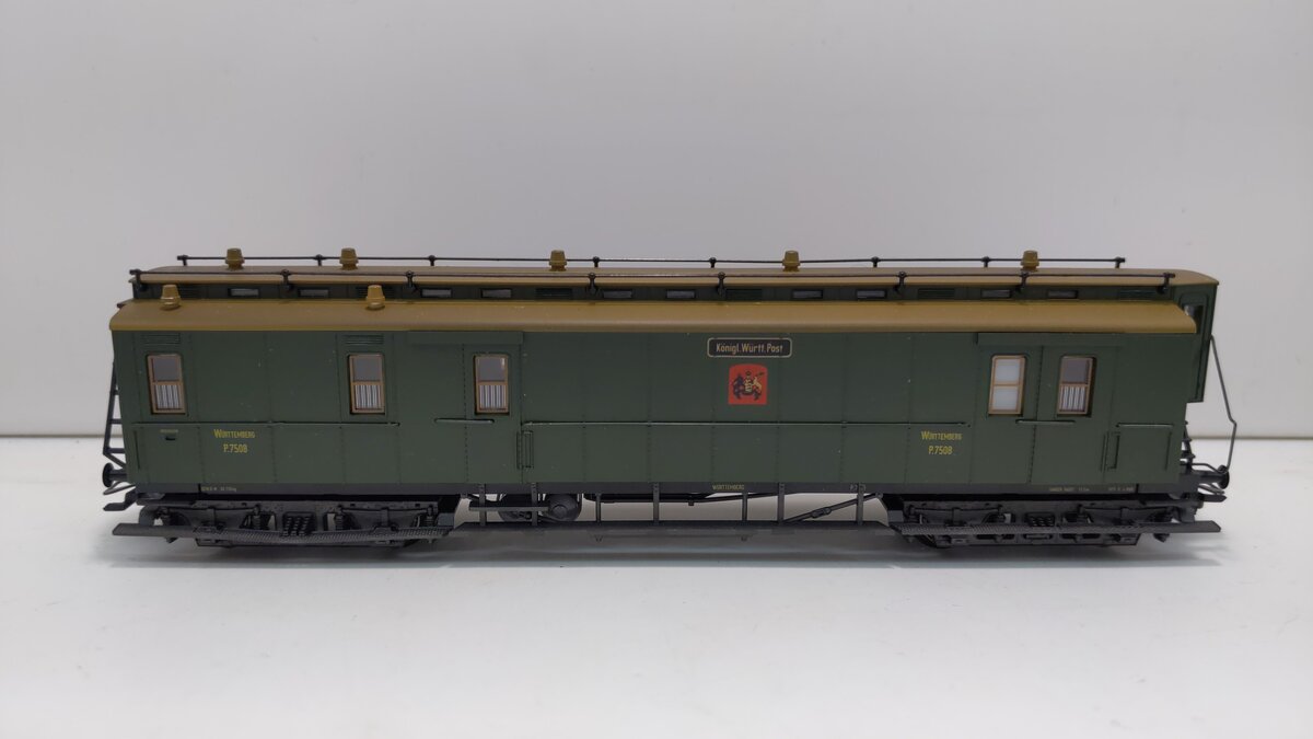 Marklin 4229 HO Scale Wurttemberg Express Train Mail Car LN/Box