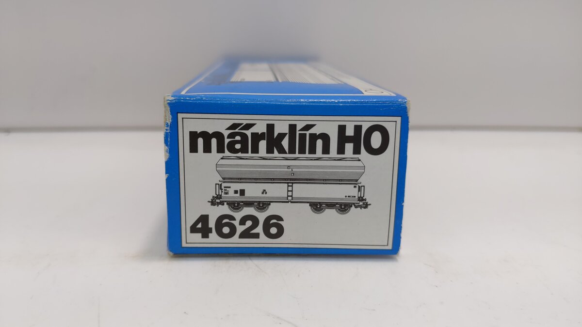 Marklin 4626 HO Scale DB High-Capacity Freight w/ Weathered Hinged Roof Covers