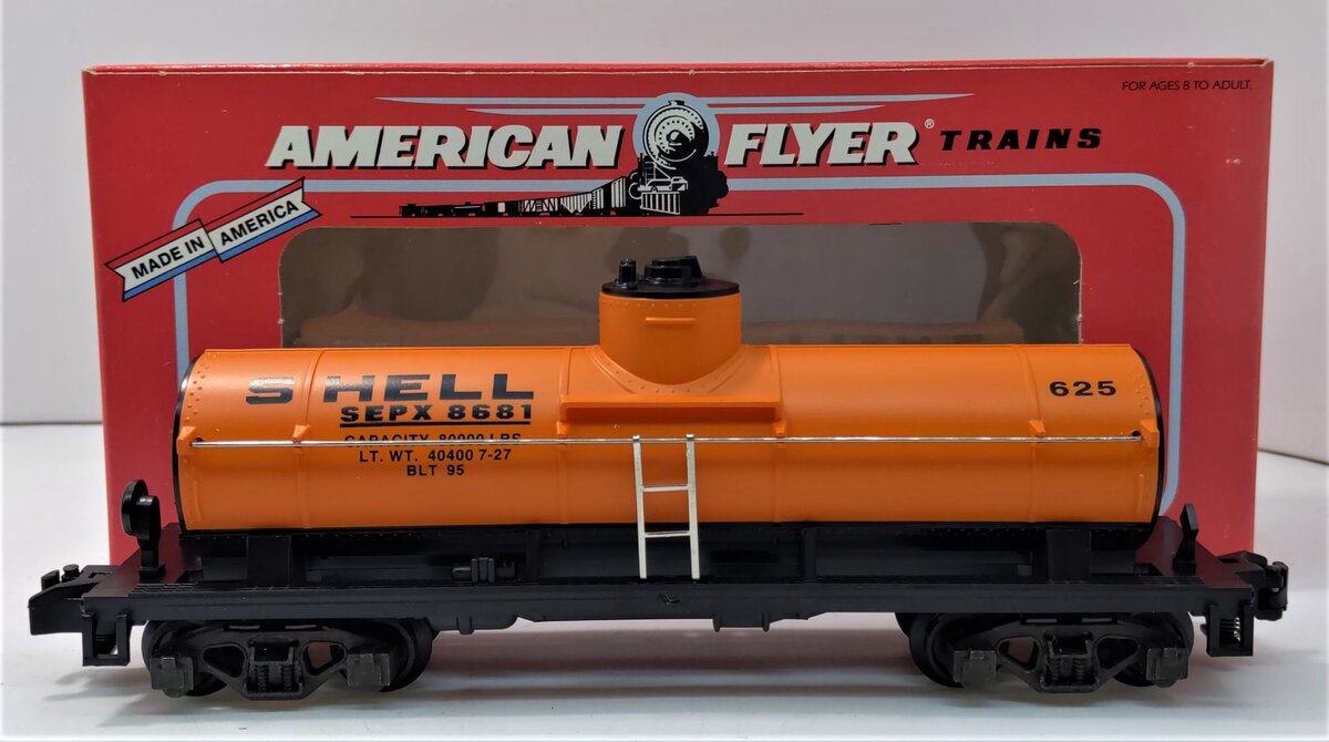 American Flyer 6-48405 S Gauge Shell Single Dome Tank Car #625 LN/Box