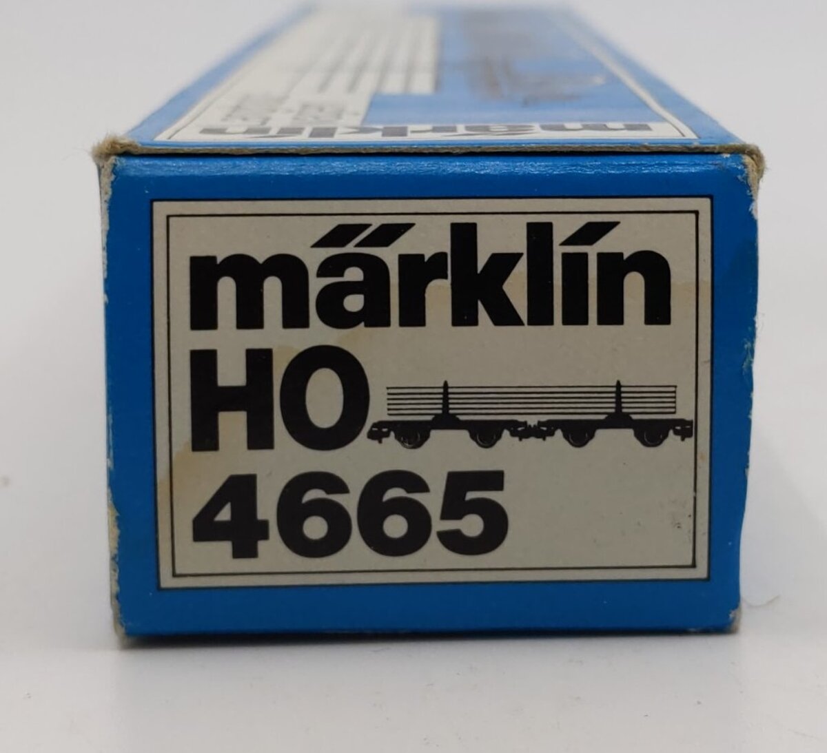 Marklin 4665 HO Scale Two Flatcars w/Wood Load LN/Box