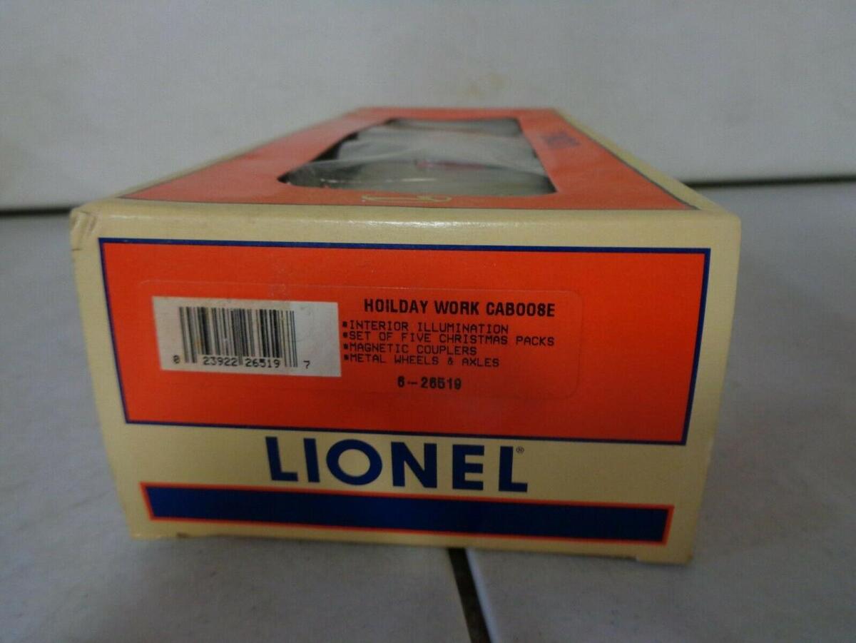 Lionel 6-26519 O Gauge Holiday Work Caboose #6496 LN/Box