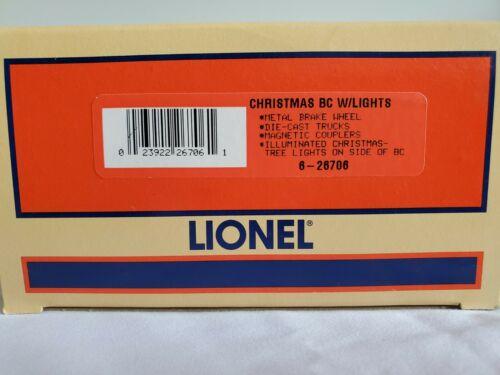 Lionel 6-26706 O Gauge Lighted Christmas Boxcar #9700 LN/Box