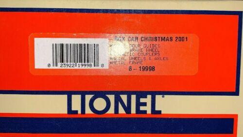Lionel 6-19998 O Gauge 2001 Christmas "Season Greetings" Boxcar NIB