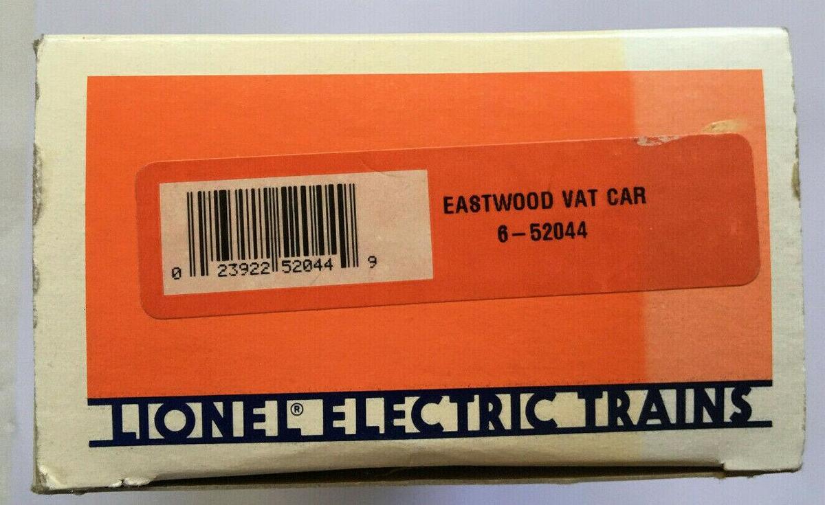 Lionel 6-52044 O Gauge Eastwood Vat Car NIB