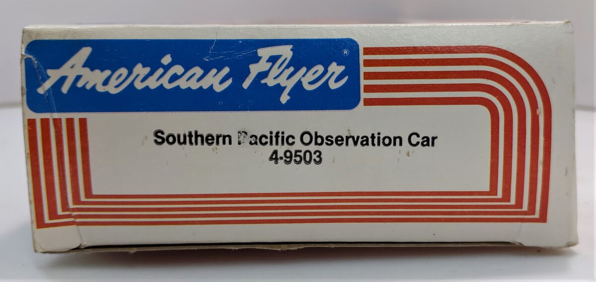 American Flyer 4-9503 S Gauge Southern Pacific Daylight Observation Car EX/Box