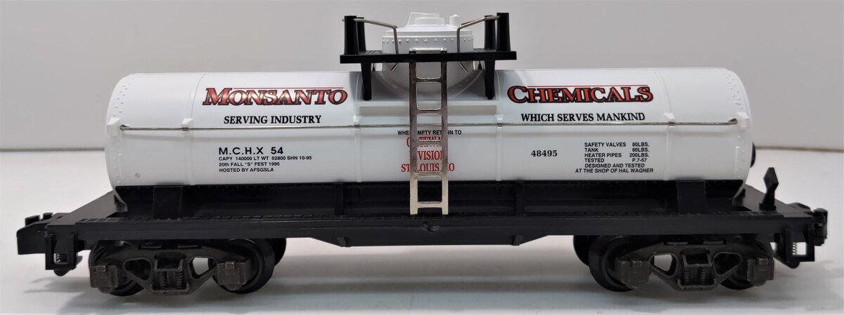 American Flyer 6-48495 S Scale Monsanto Chemicals Single Dome Tank Car NIB