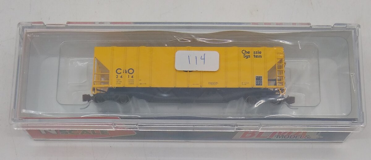 BLMA Models 11032 N PS-4000 Covered Hopper, Chessie/C&O #2414