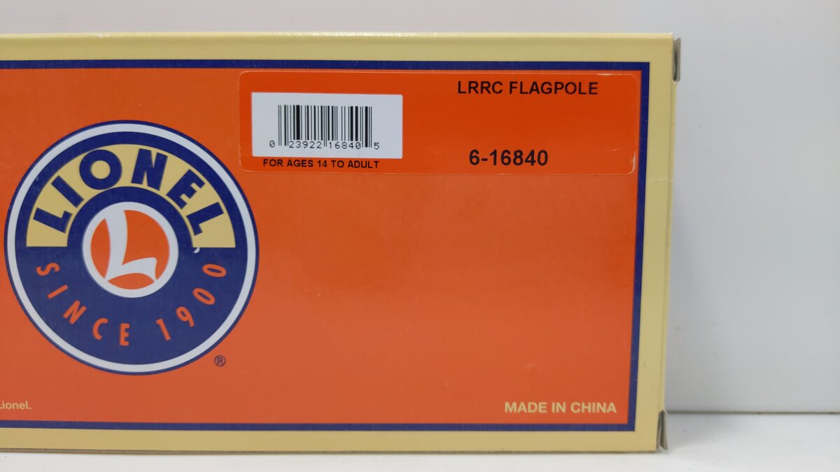 Lionel 6-16840 O LRRC Flagpole NIB