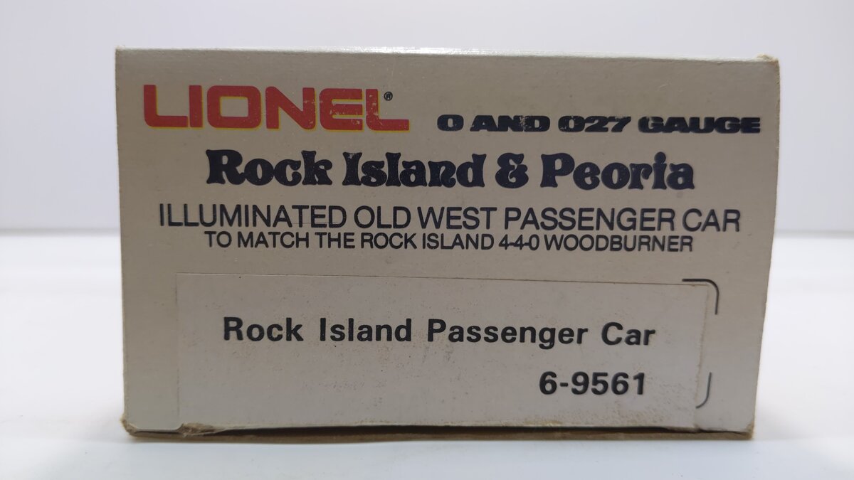 Lionel 6-9561 O Gauge Rock Island & Peoria Passenger Car #9561 LN/Box