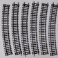 Atlas 836 HO Code 100 Nickel Silver 22" Radius Curved Snap Track (Pack of 6)