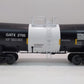 MTH 20-96714 O Gauge GATX Funnel Flow Tank Car #2700