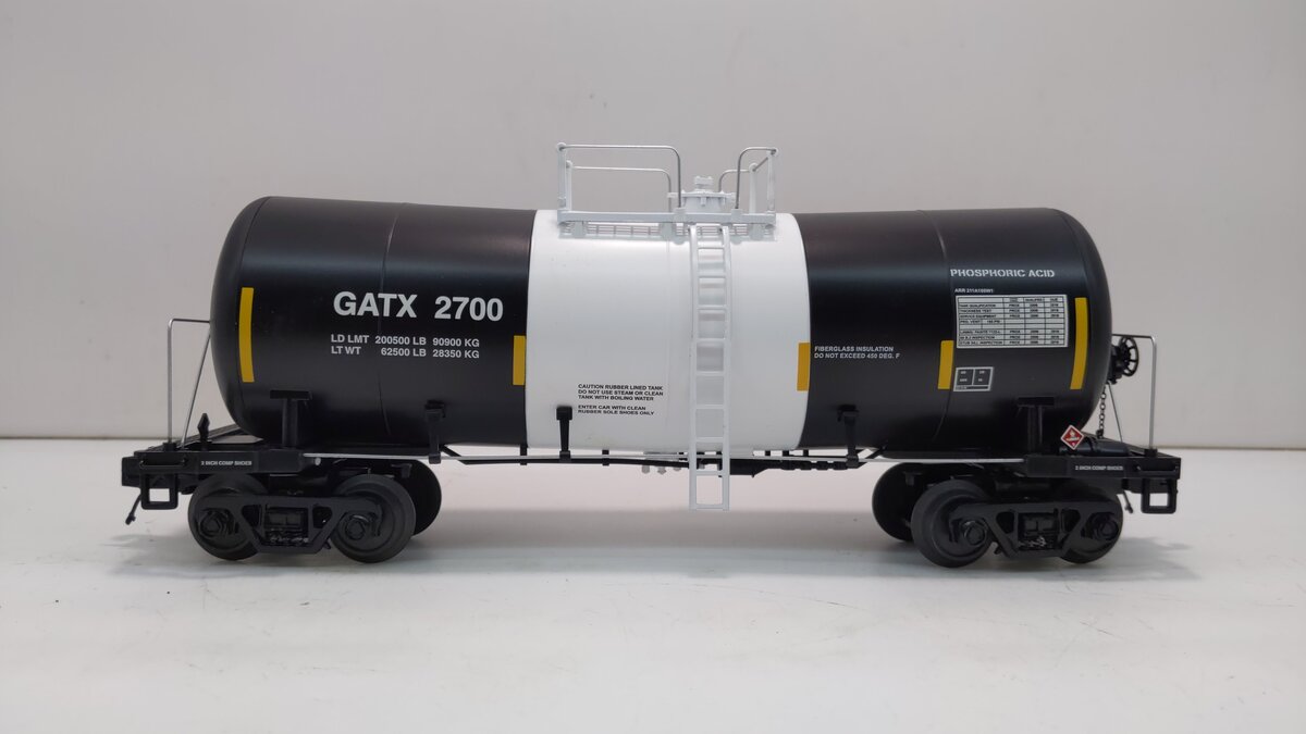 MTH 20-96714 O Gauge GATX Funnel Flow Tank Car #2700