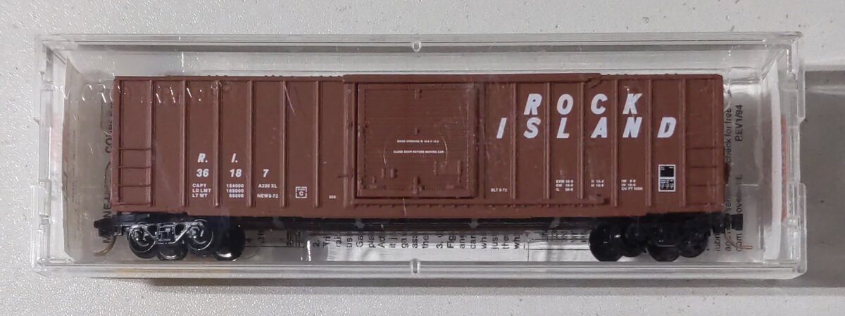 Micro-Trains 02500430 N Rock Island 50' Rib Side Single Door Boxcar #36187