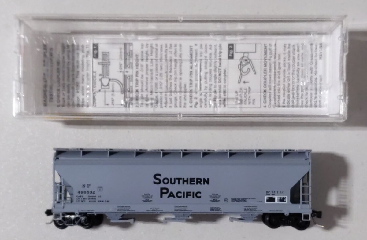 Micro-Trains 09400040 N SP 3-Bay ACF Center Flow Covered Hopper #496532 LN/Box