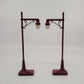 MTH 30-1033 #64 Maroon Street Lamps (Set of 2) NIB