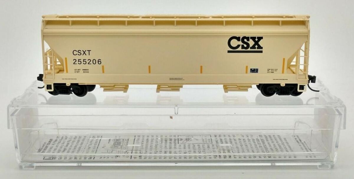 Micro-Trains 09400610 N CSXT 3-Bay ACF Center Flow Covered Hopper #255206