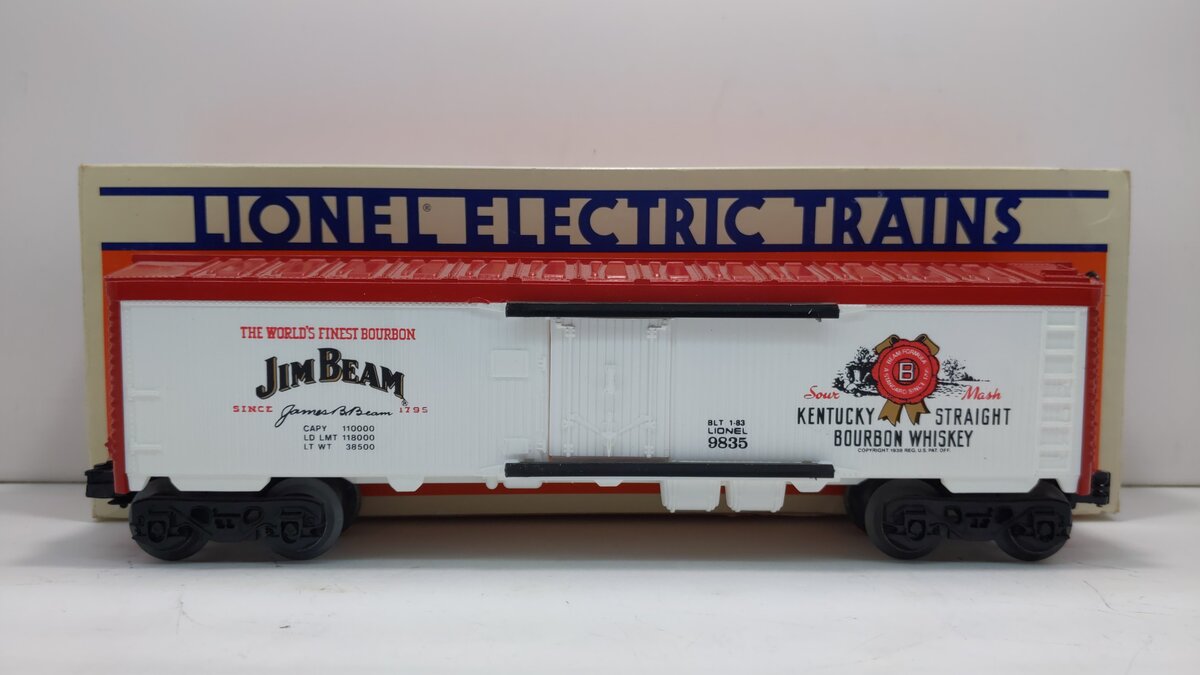 Lionel 6-9835 O Gauge Jim Beam Billboard Reefer LN/Box