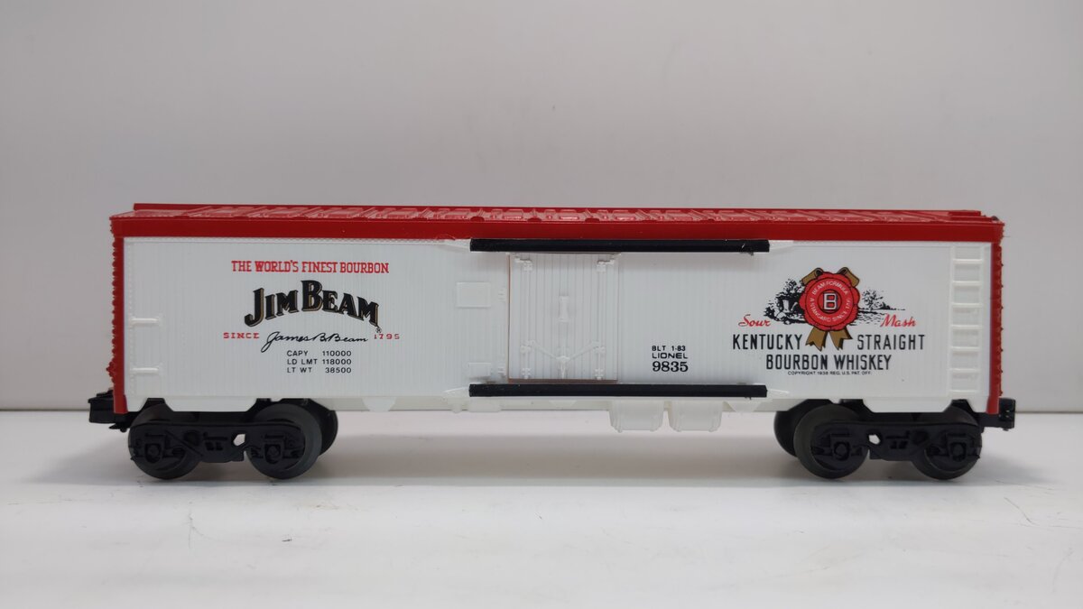 Lionel 6-9835 O Gauge Jim Beam Billboard Reefer LN/Box