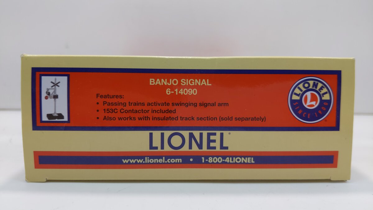 Lionel 6-14090 O Gauge Operating Banjo Signal LN/Box