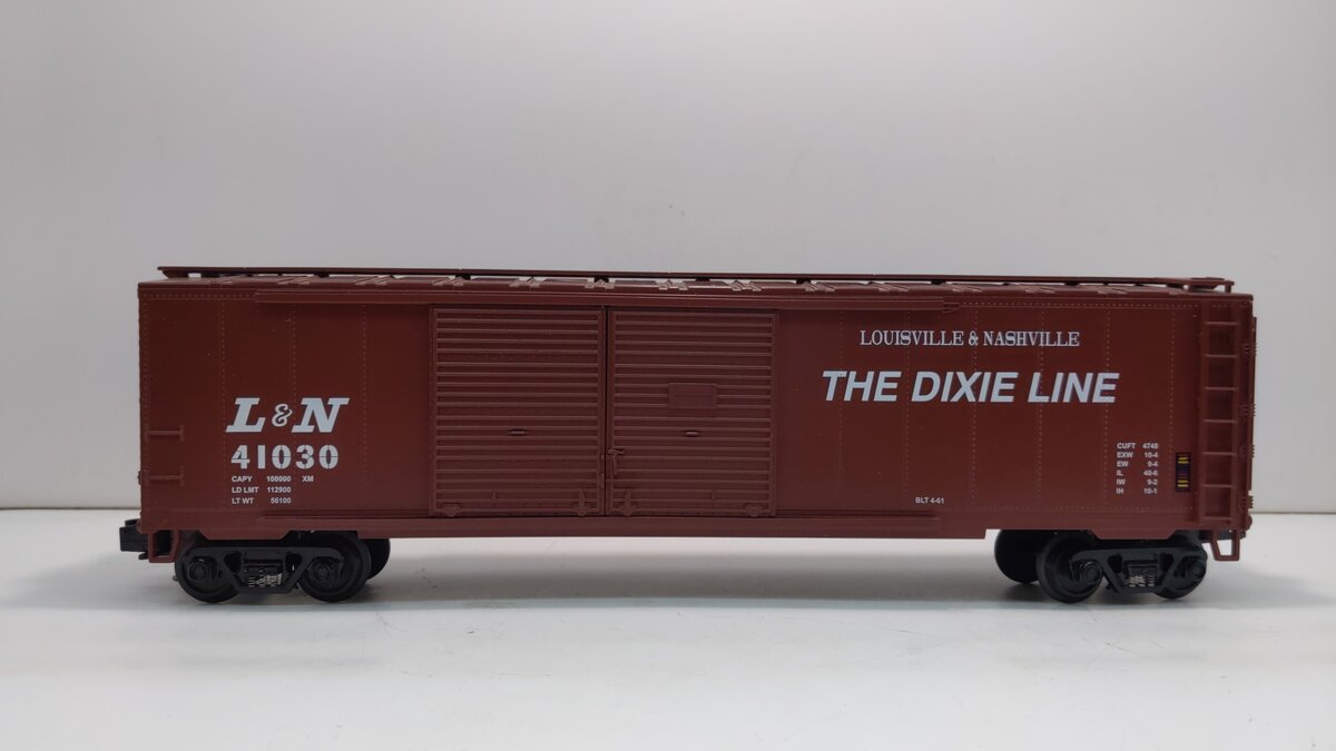 MTH 20-93013 O Louisville & Nashville 50' Double Door Boxcar #41030 EX/Box