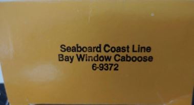 Lionel 6-9372 O Gauge Seaboard Bay Window Caboose LN/Box