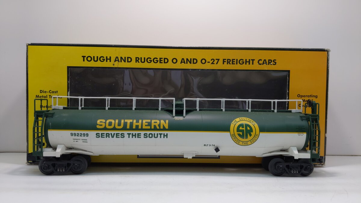 MTH 30-7359 Southern 33K Gallon Single Dome Tank Car LN/Box