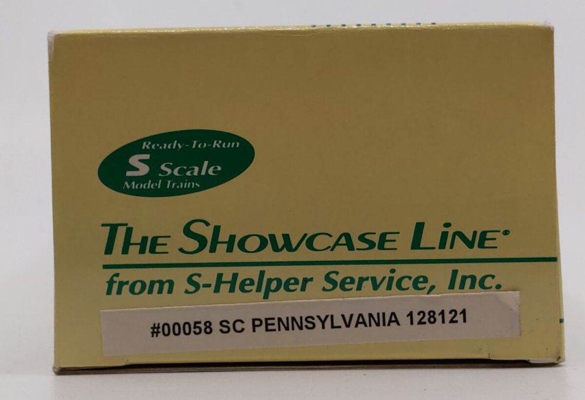 S-Helper Service 00058 S Scale Pennsylvania Stock Car #128121 LN/Box