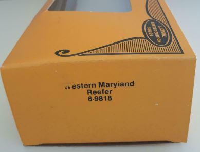 Lionel 6-9818 O Gauge Western Maryland Reefer Car