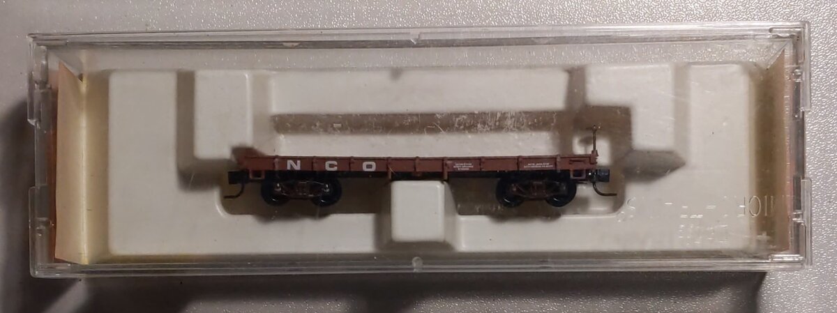 Micro-Trains 81100010 Nn3 Scale N.C.O. Nevada, CA, OR Flatcar LN/Box