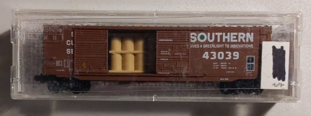 Micro-Trains 03700030 N Southern Railway 50' Double Door Boxcar #43039 LN/Box
