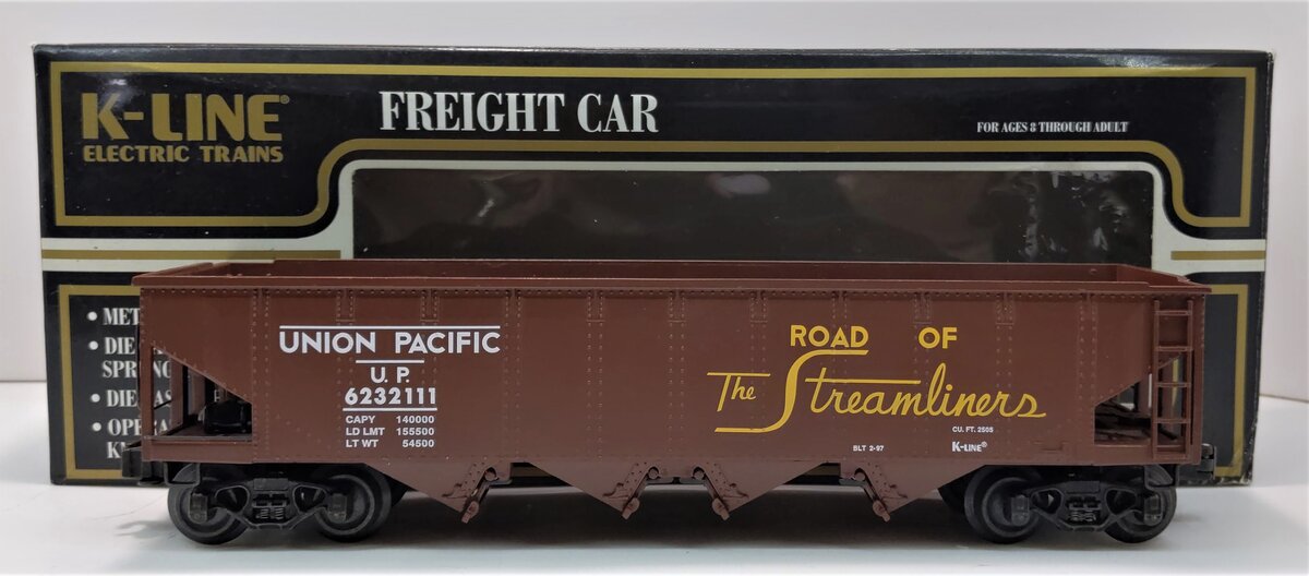 K-Line K623-2111 O Gauge Union Pacific Classic Diecast Hopper #6232111 LN/Box
