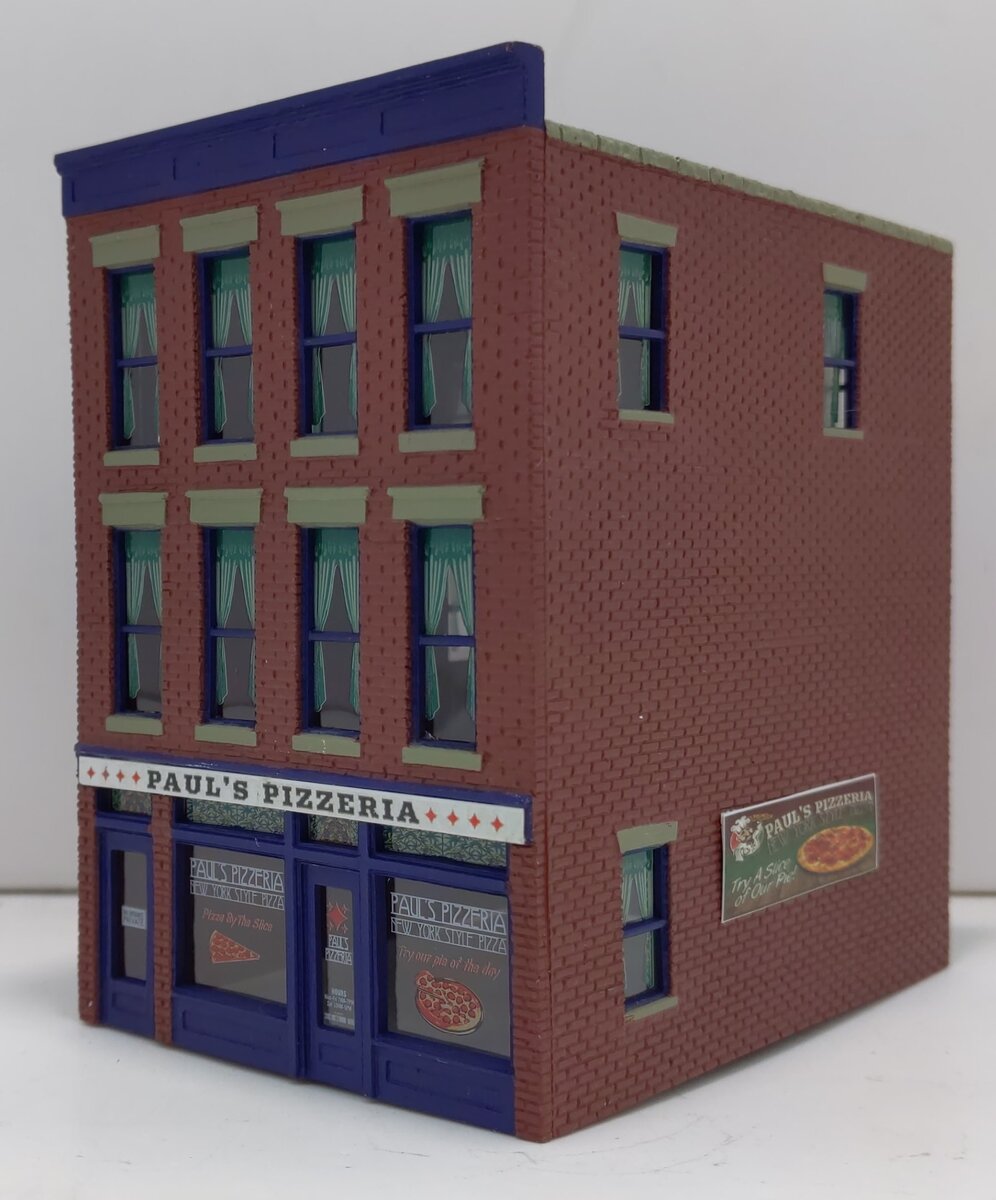 Walthers 931-813 HO Trainline Assembled Paul's Pizzeria Building