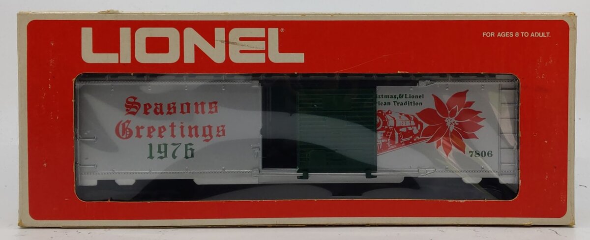 Lionel 6-7806 O Gauge 1976 Seasons Greetings Boxcar LN/Box