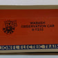 Lionel 6-7232 O Gauge Wabash "City of Wabash" Observation Car #7232 (FF #1) LN/Box