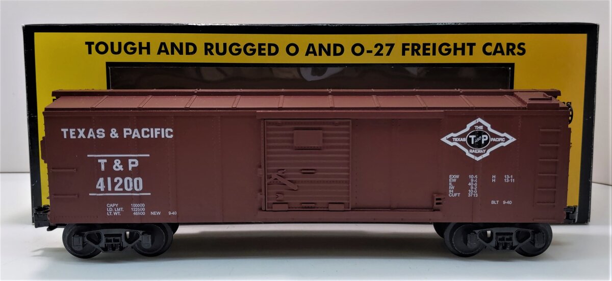 MTH 30-7413 O Texas and Pacific Boxcar #41200 LN/Box