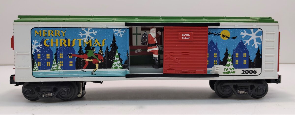 MTH 30-79141 Christmas Operating Box Car w/Signal Man LN/Box