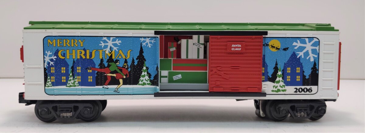 MTH 30-79141 Christmas Operating Box Car w/Signal Man LN/Box